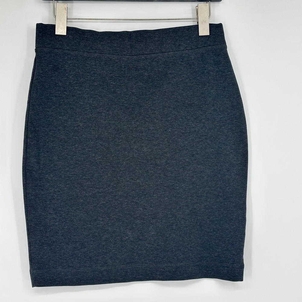 AG Adriano goldschmied Heathered Charcoal Grey Knit Pencil Skirt Back Zip NEW 28